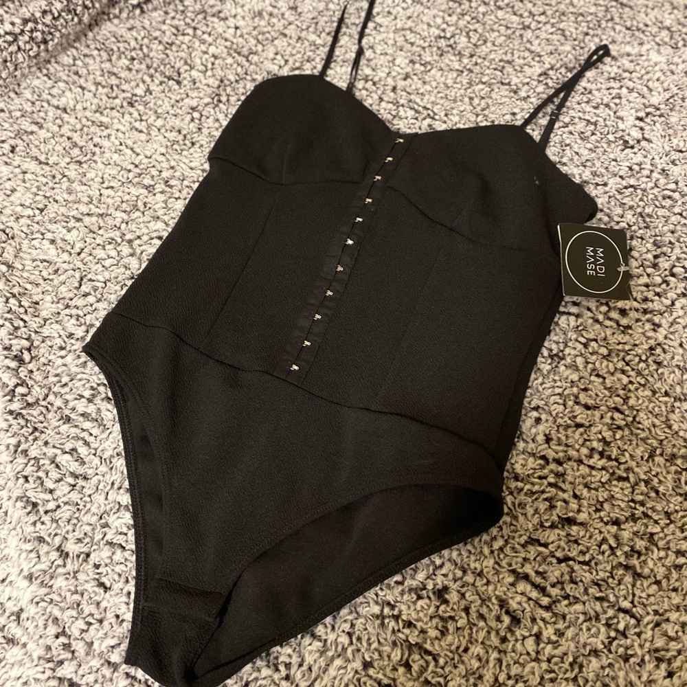 Madi Mase hook & eye bodysuit top